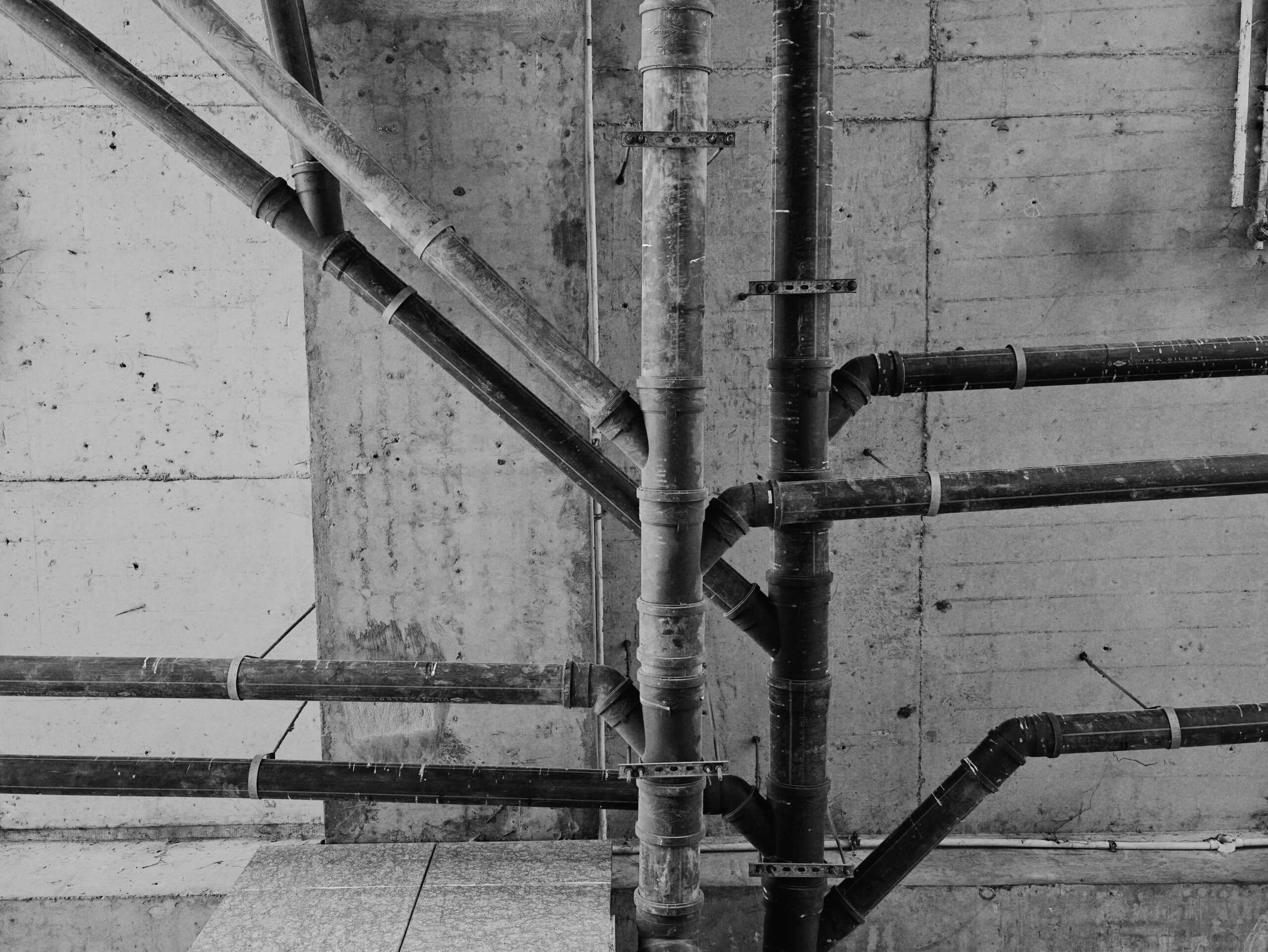 Industrial piping shot at 35mm on Vivo X300 Ultra