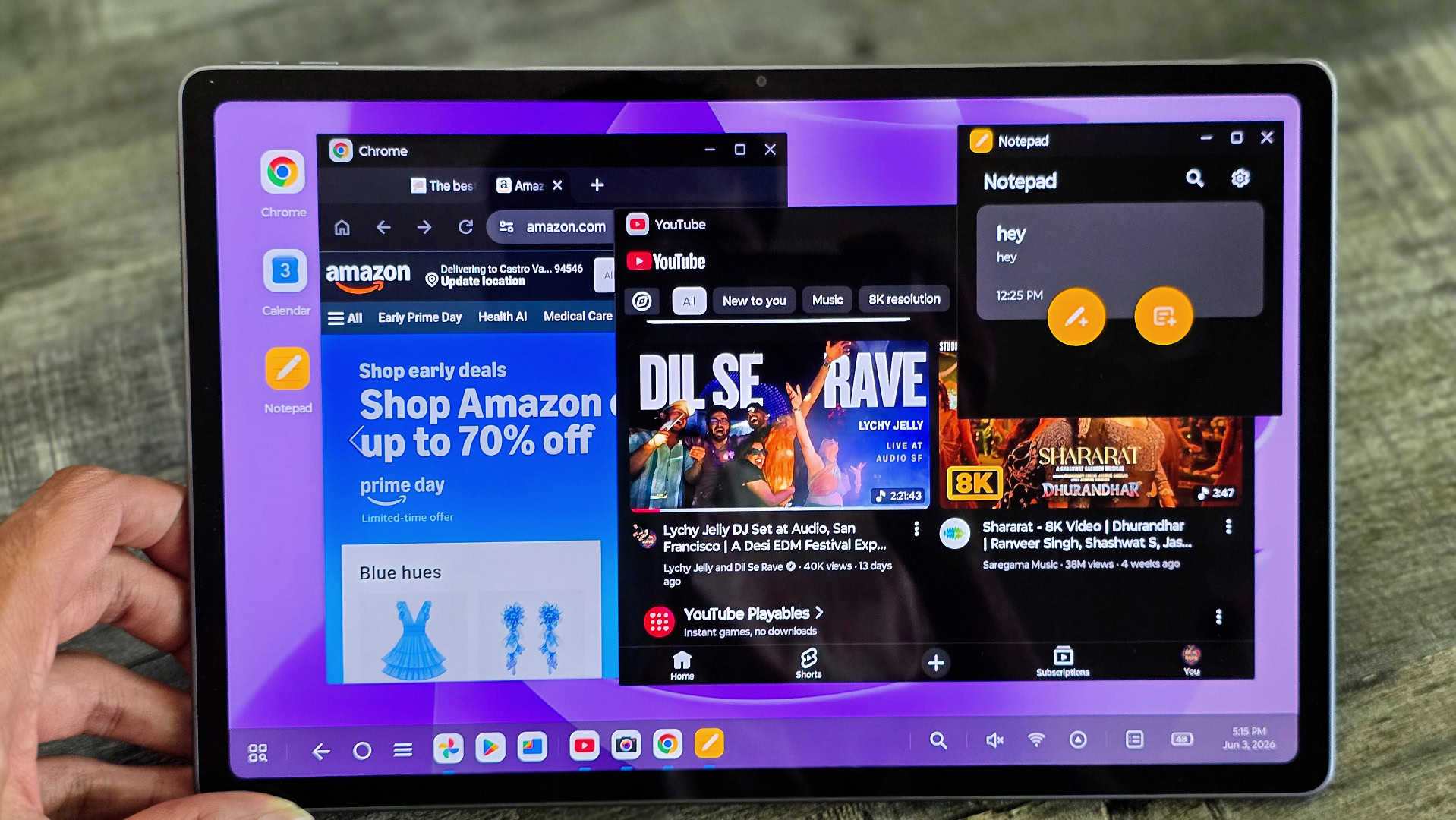 Lenovo Idea Tab review image 10 Lenovo Idea Tab review image showing the PC mode on the tablet