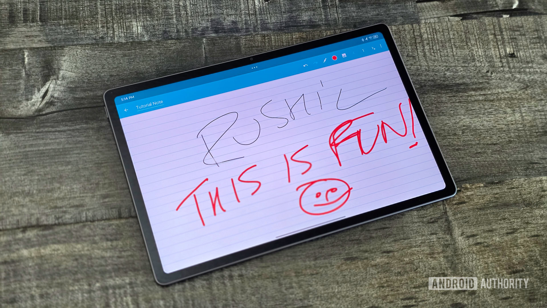 Lenovo Idea Tab review image 9 Lenovo Idea Tab review image showing the tablet's note-taking app