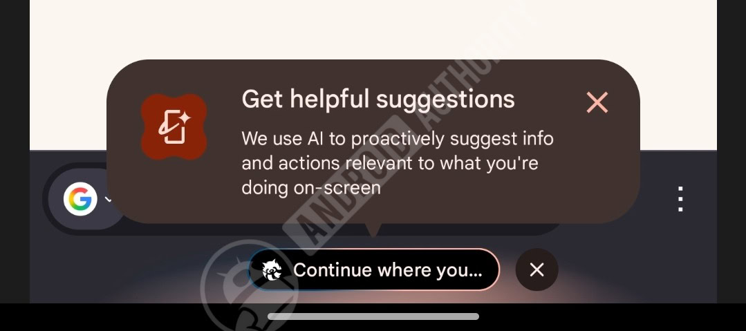 Magic Cue suggestions in Firefox