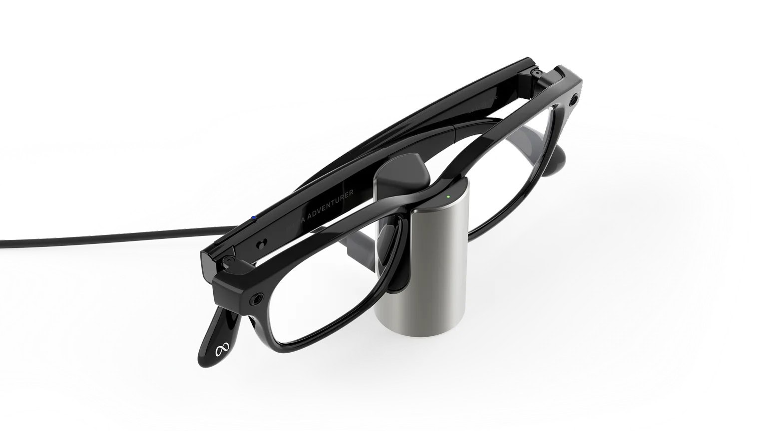 Meta Glasses charging stand with glasses