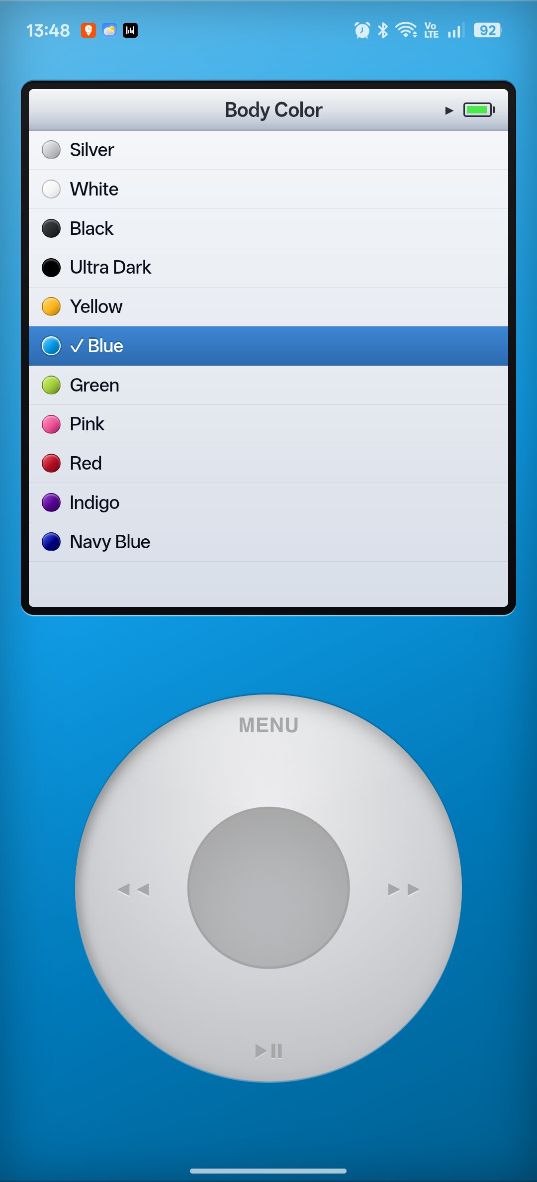 NostalgicPod color customization