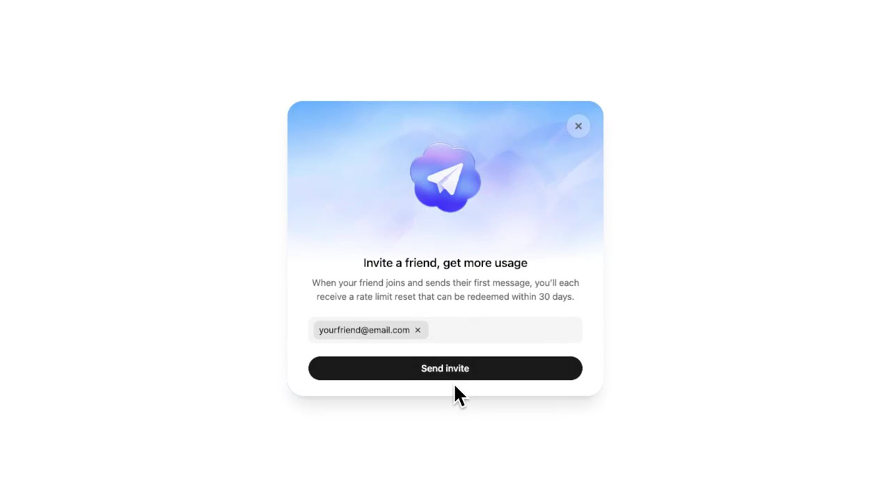 OpenAI Codex rate limit reset and referral system (1) OpenAI Codex rate limit reset and referral system (1)