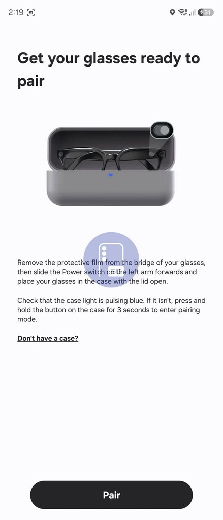 Samsung Galaxy Glasses manager app 3