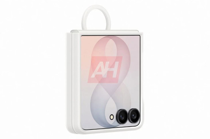Samsung Galaxy Z Flip 8 white ring case Android Headlines 1