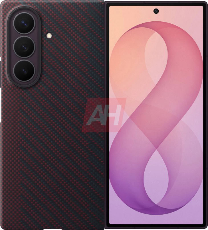 Samsung Galaxy Z Fold 8 Ultra red aramid fiber case Android Headlines 1