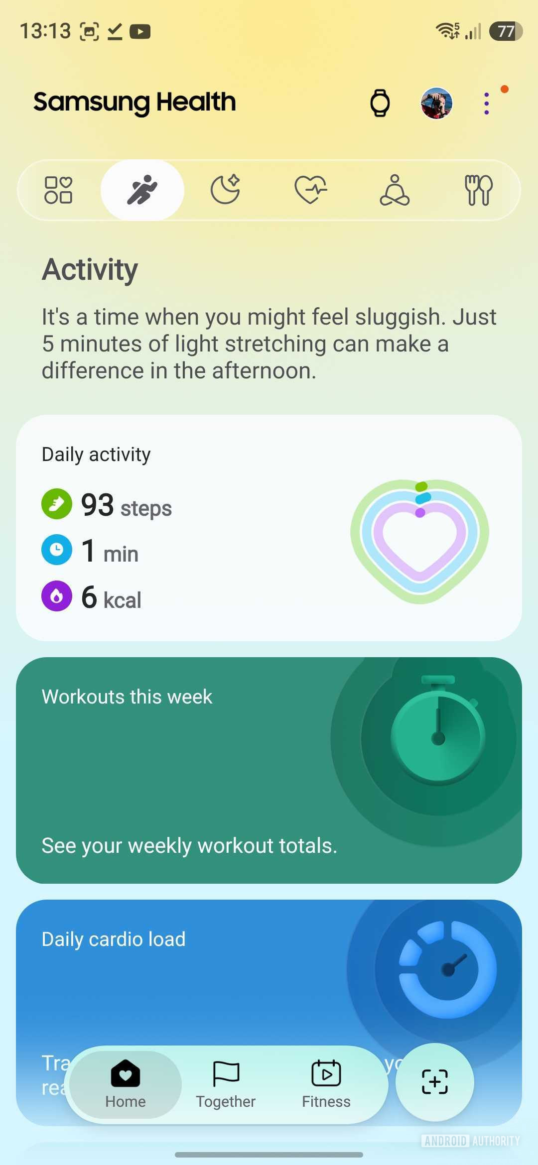 Samsung Health app revamp 2