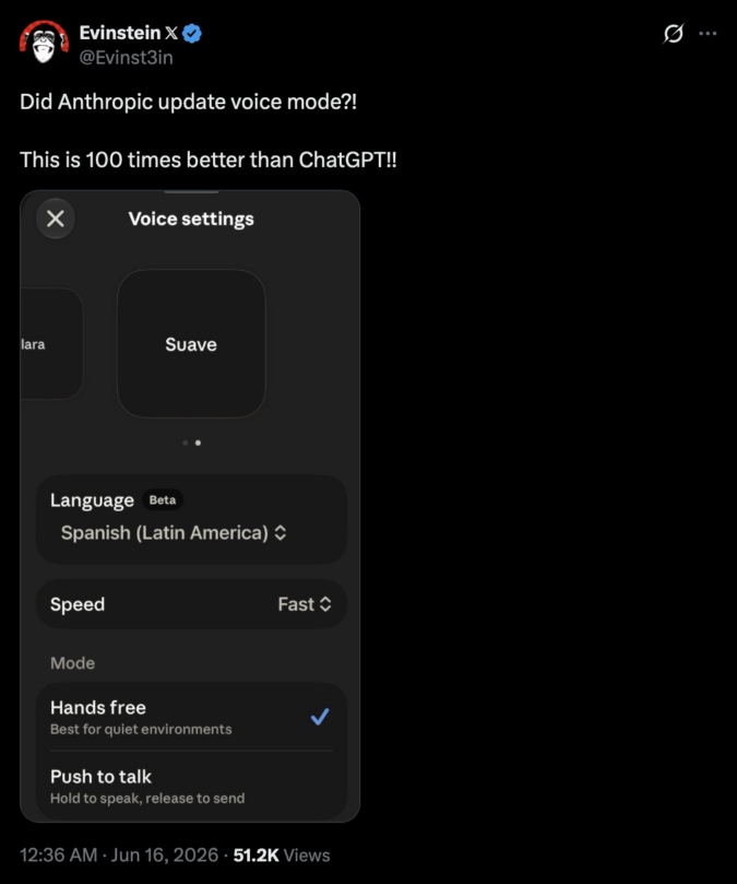 Claude’s biggest Voice mode upgrade yet is finally rolling out