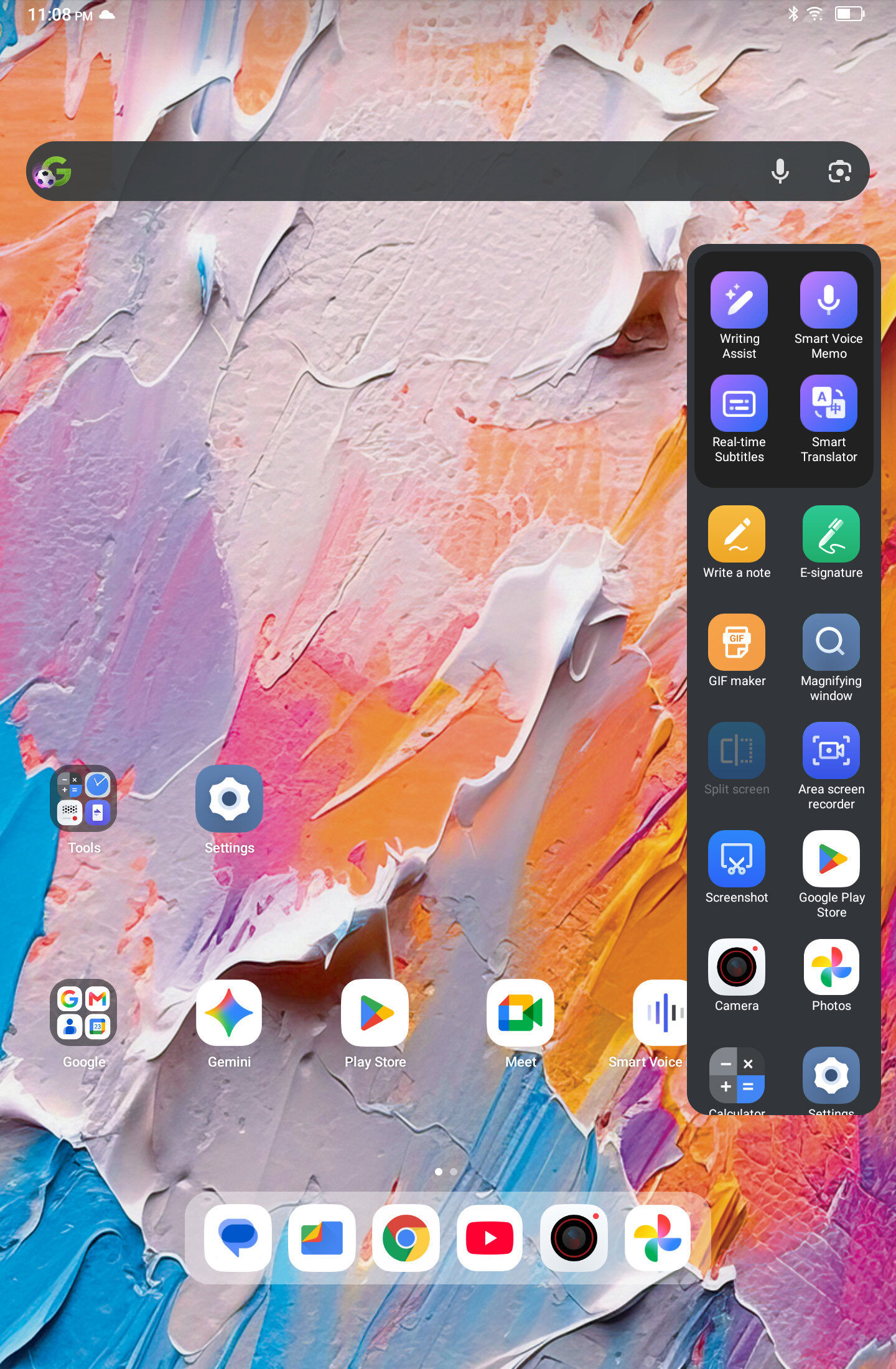 TCL Nxtpaper 11 Plus review image showing TCL UI