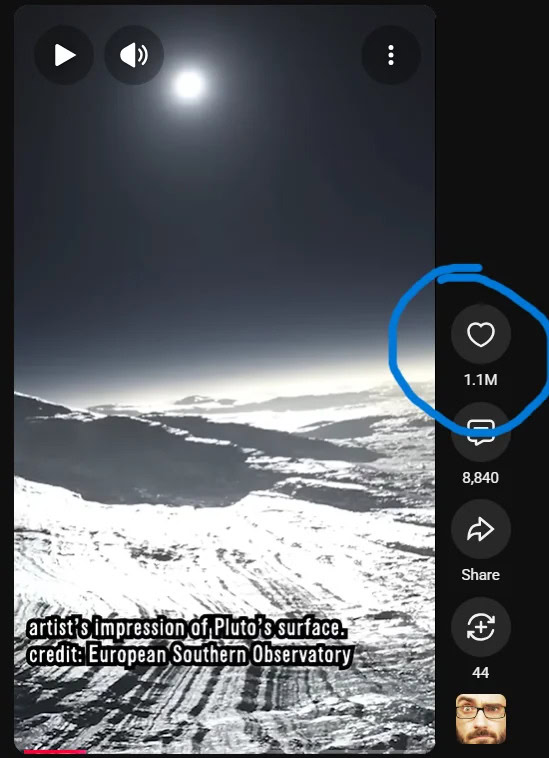 Shorts dislike button missing