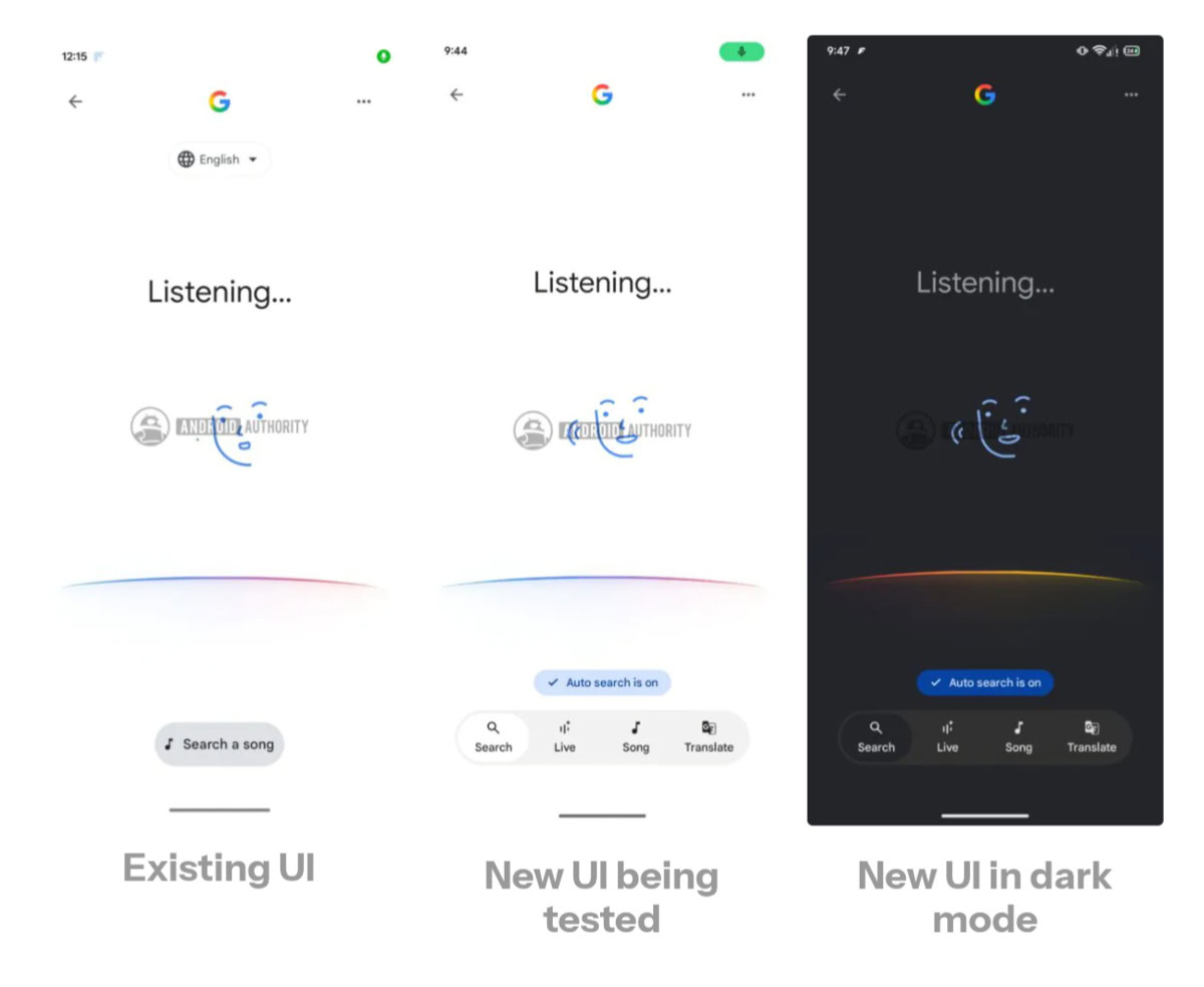 Voice search new UI Voice search new UI