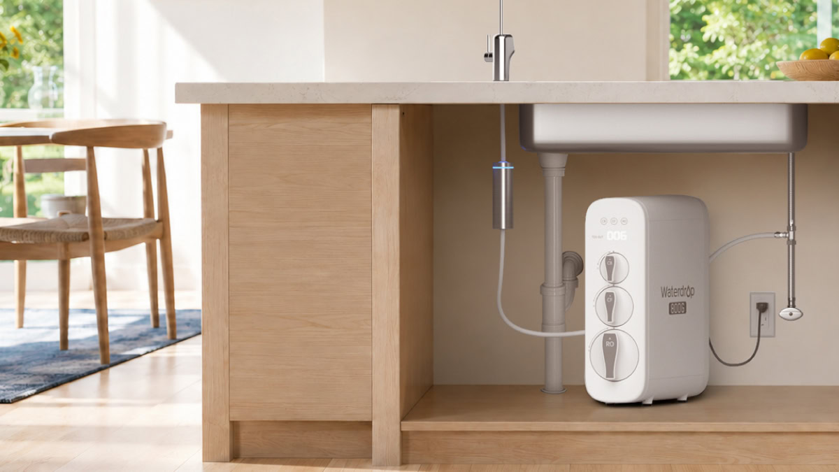 Waterdrop G3P800 under kitchen sink Waterdrop G3P800 under kitchen sink