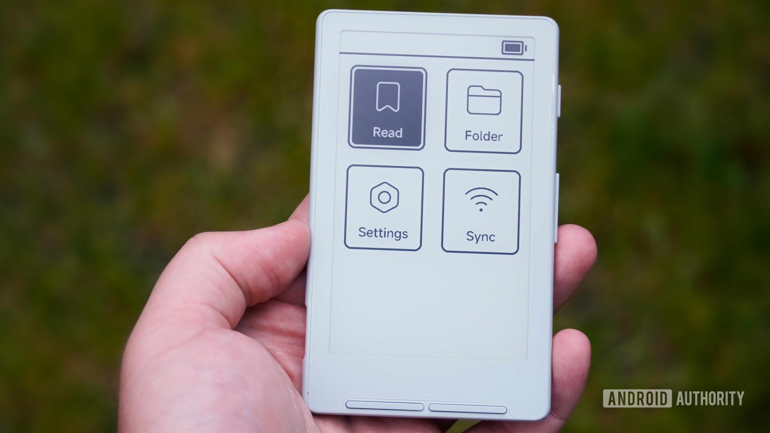 The UI of the Xteink X4.