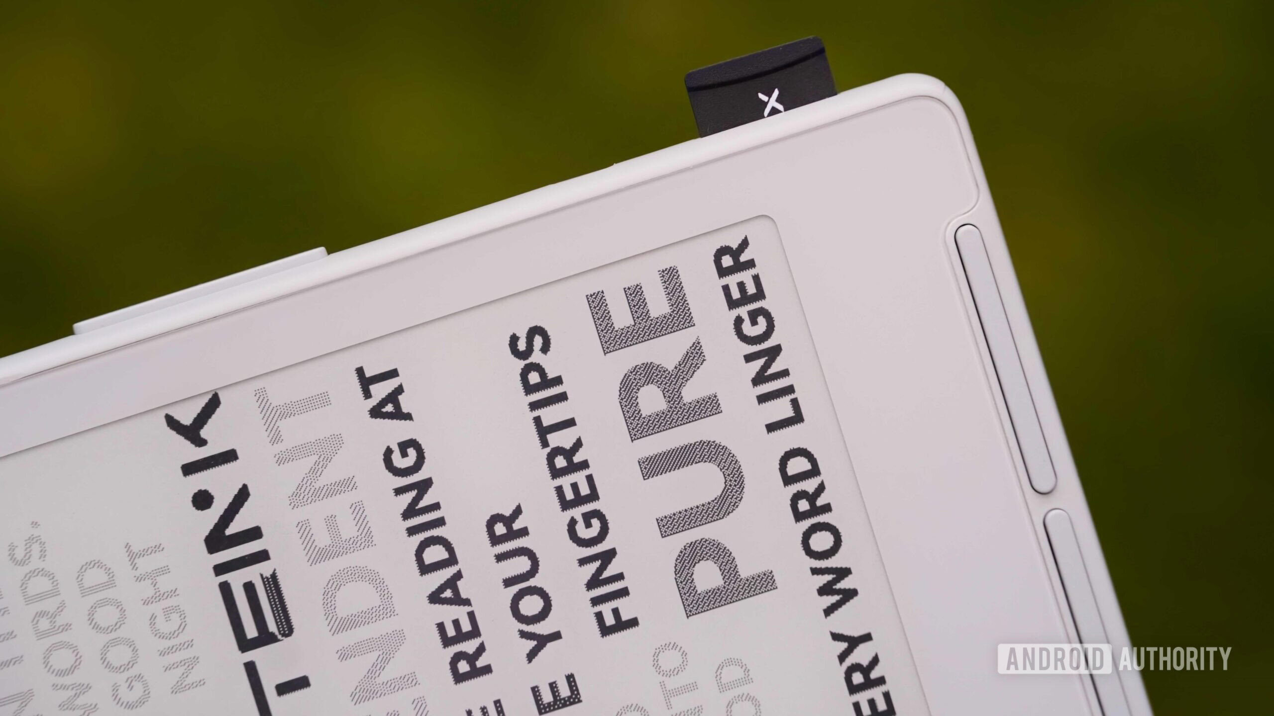 The microSD card slot on an Xteink X4.