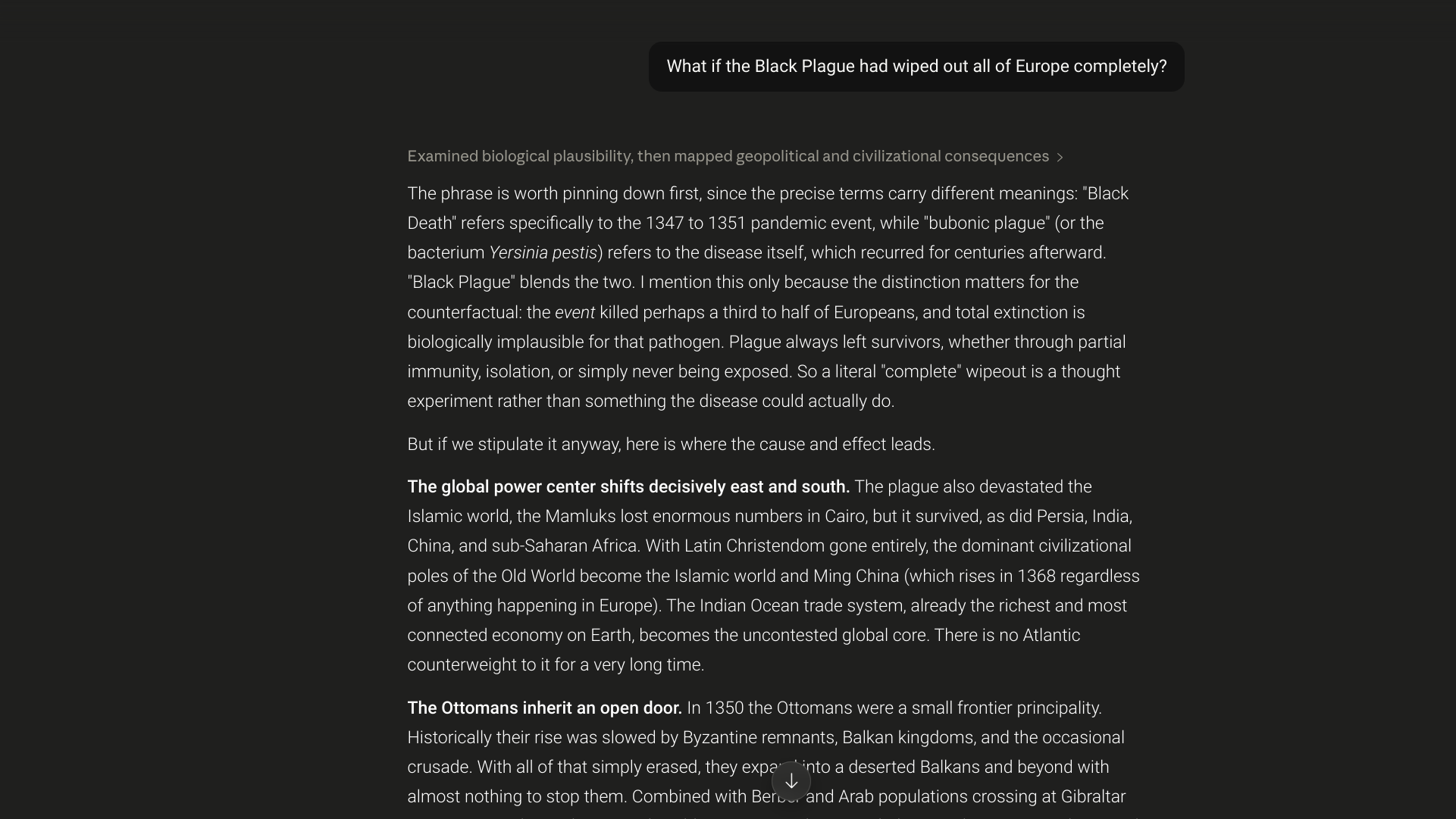 claude response black plague 1 claude response black plague 1