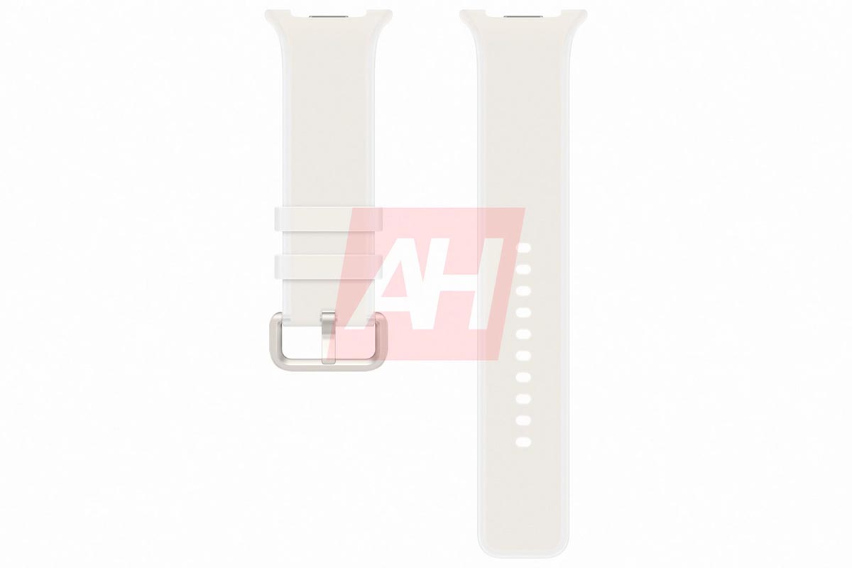 galaxy watch 9 pastel band white image