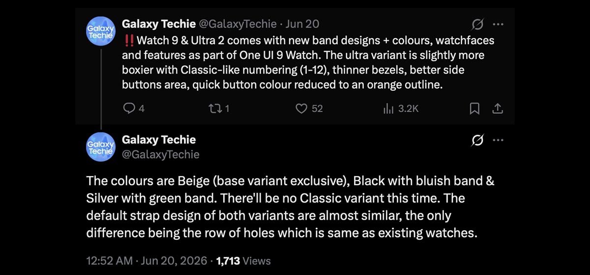 galaxy watch 9 ultra 2 leak x post galaxy techie galaxy watch 9 ultra 2 leak x post galaxy techie