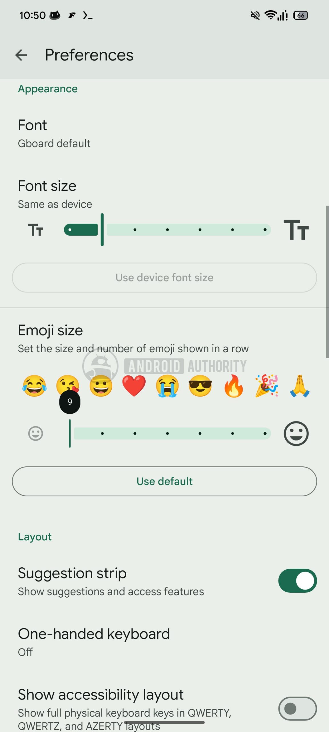 gboard emoji size slider image 1