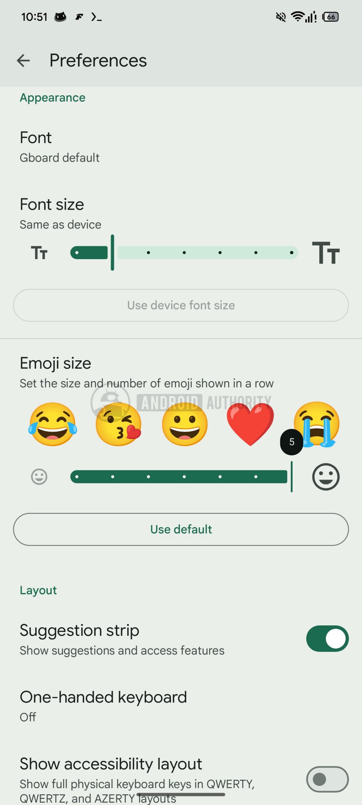 gboard emoji size slider image 2