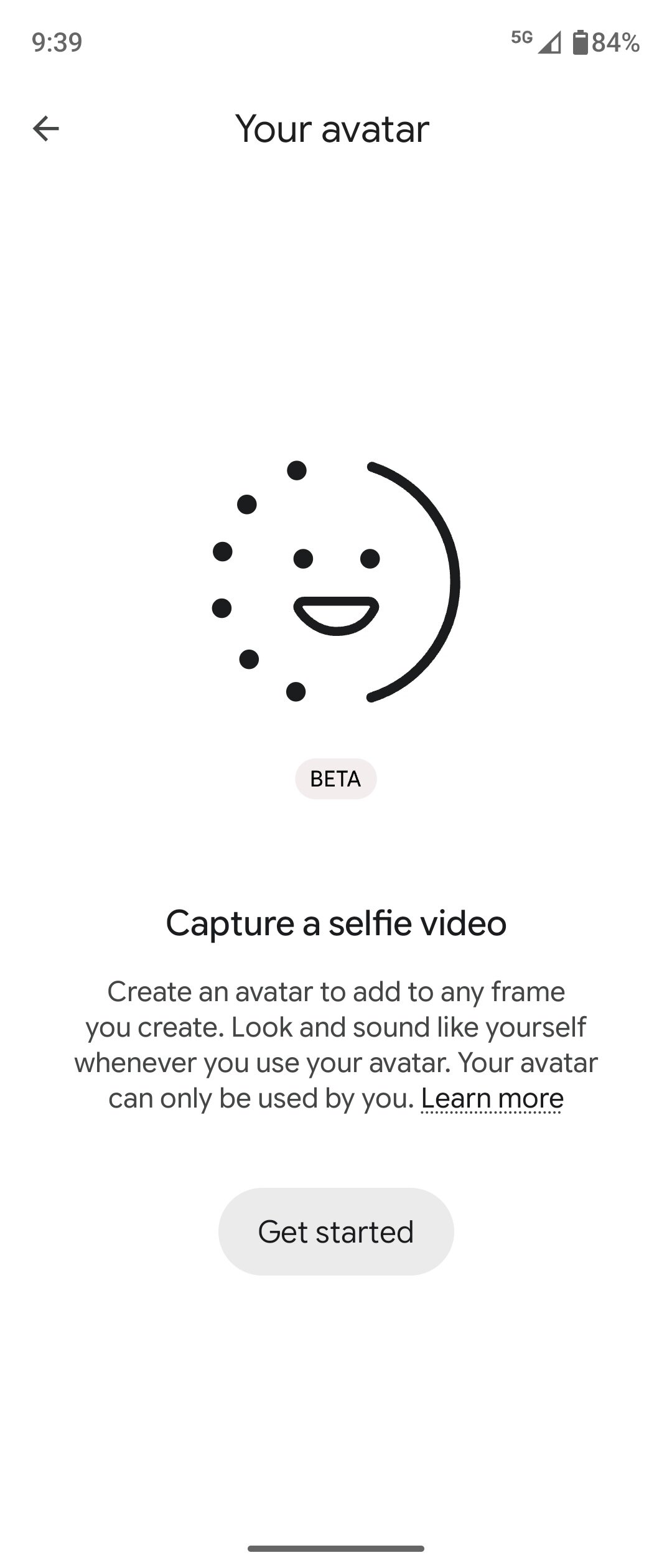 Screenshot showing how to set up Gemini Avatar.