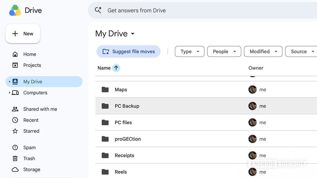 google drive suggest file moves tool image