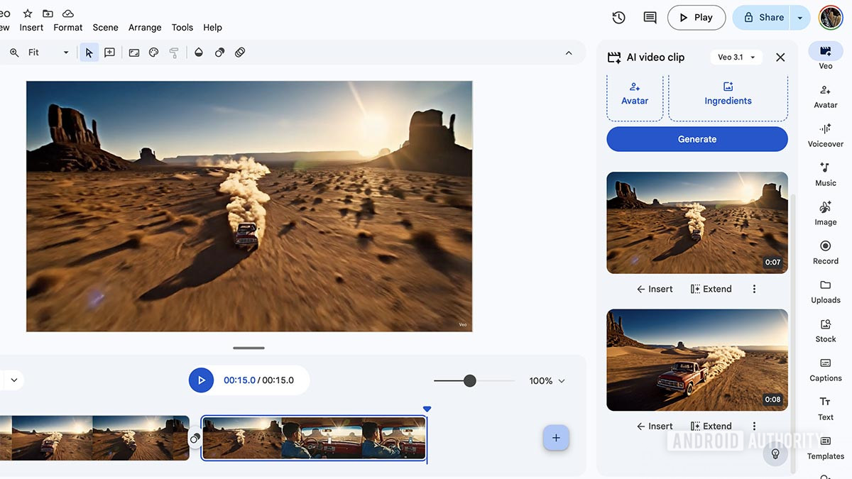 google vids extend video option image google vids extend video option image
