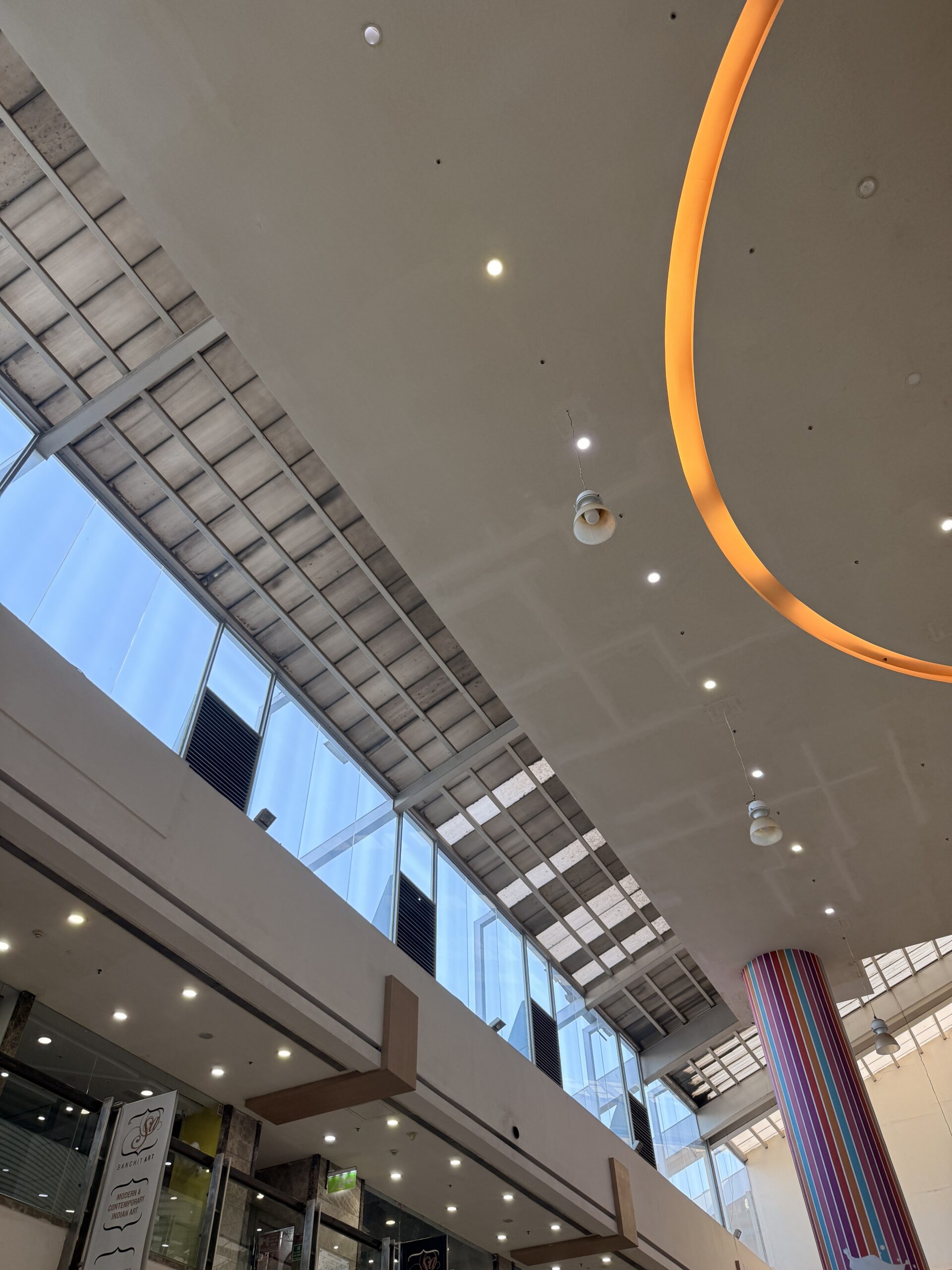 interior of a mall shot on the iphone at 23mm