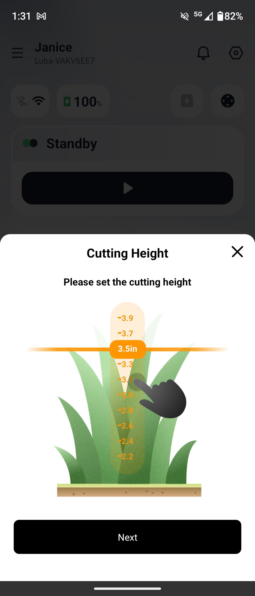 Screenshot of the updated Mammotion app, as of May 2026.
