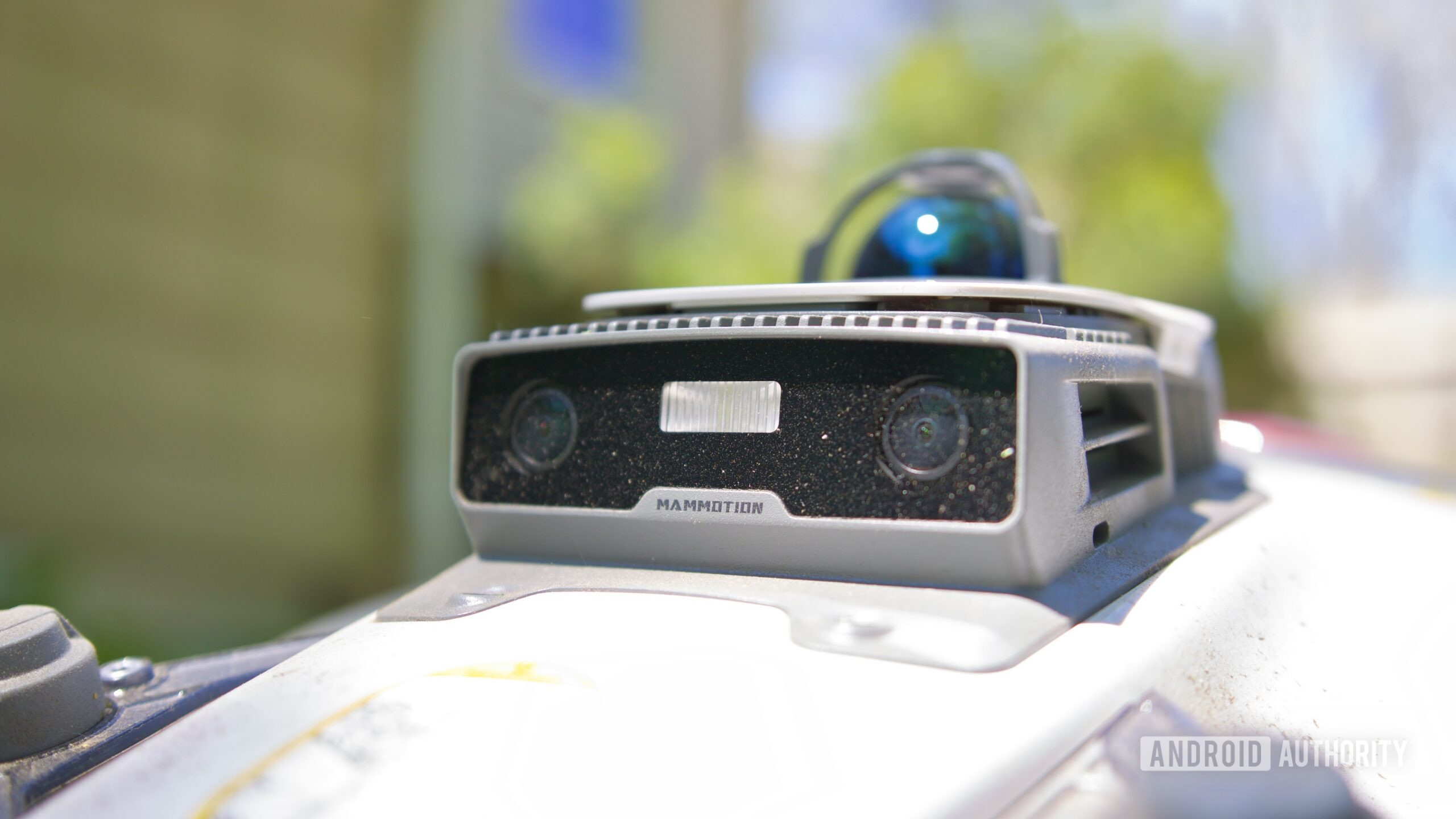 The two cameras on the Mammotion LUBA 3 AWD.