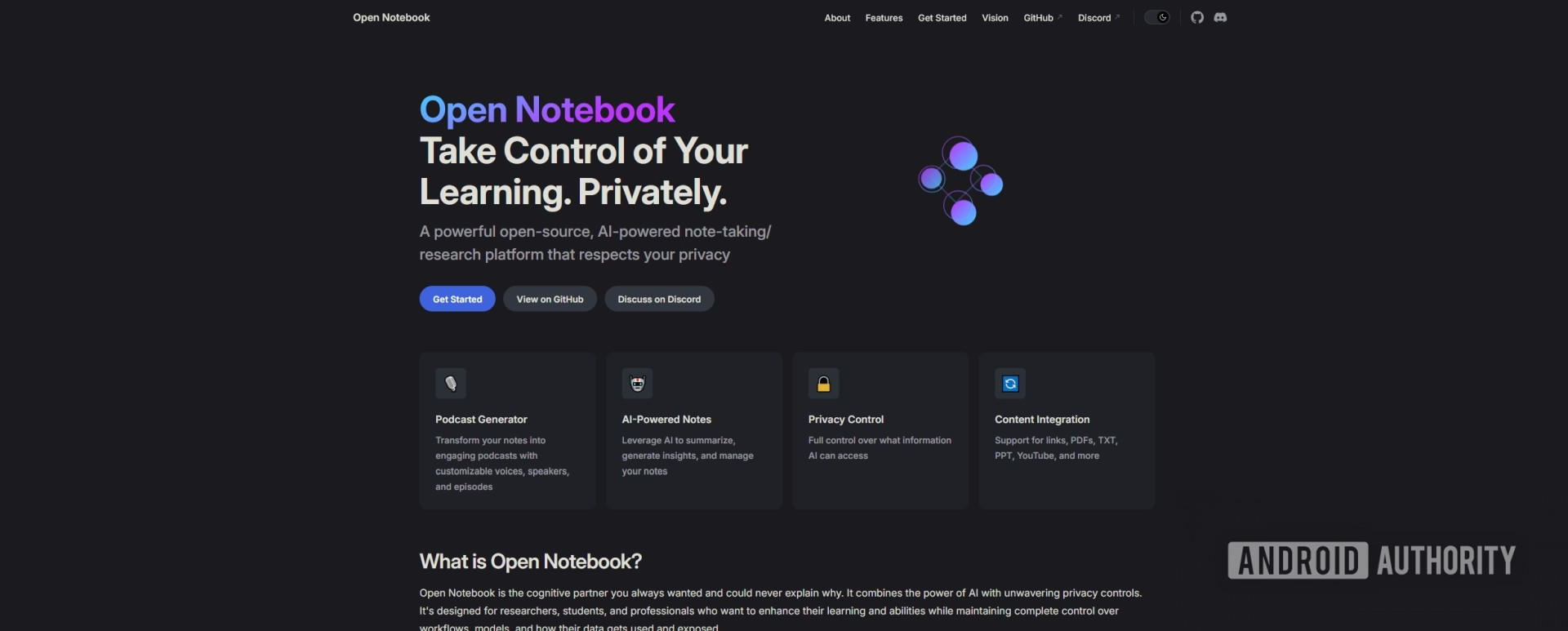 open notebook screenshot 1