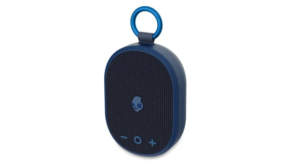 Skullcandy Kilo Wireless Bluetooth Speaker - IPX7 Waterproof Mini Bluetooth Speaker with 24 Hour Battery, Downward Firing Passive Radiator, and True Wireless Pairing - Perfect for Outdoor (Navy)