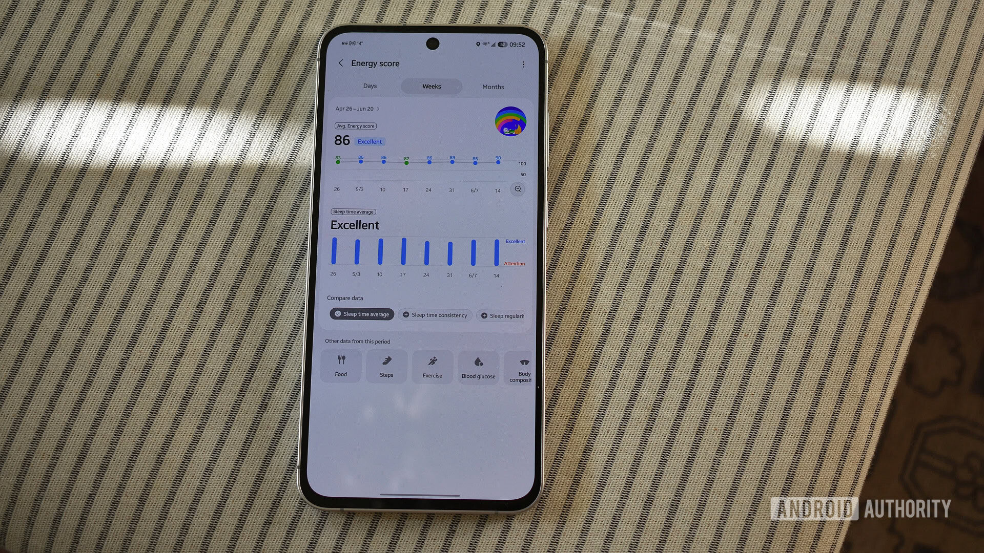 Samsung Health App の再設計グラフデータ比較ツール 1 Samsung Health App の再設計グラフデータ比較ツール 1