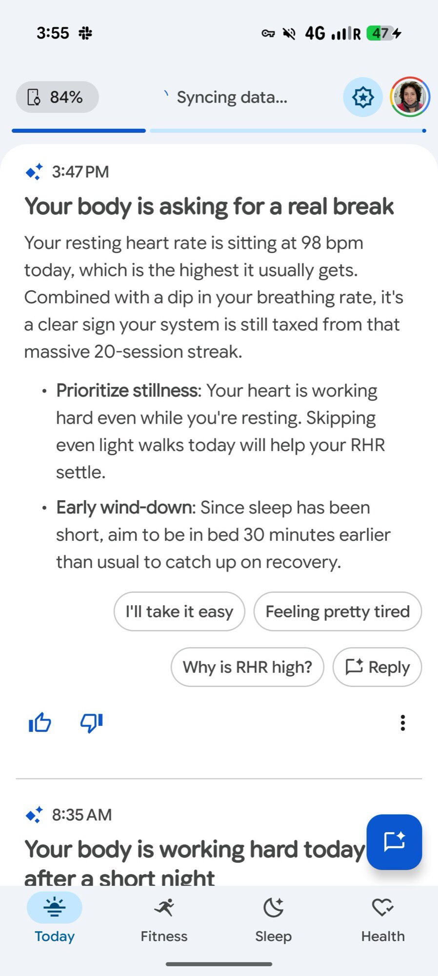 screenshot fitbit health coach 15