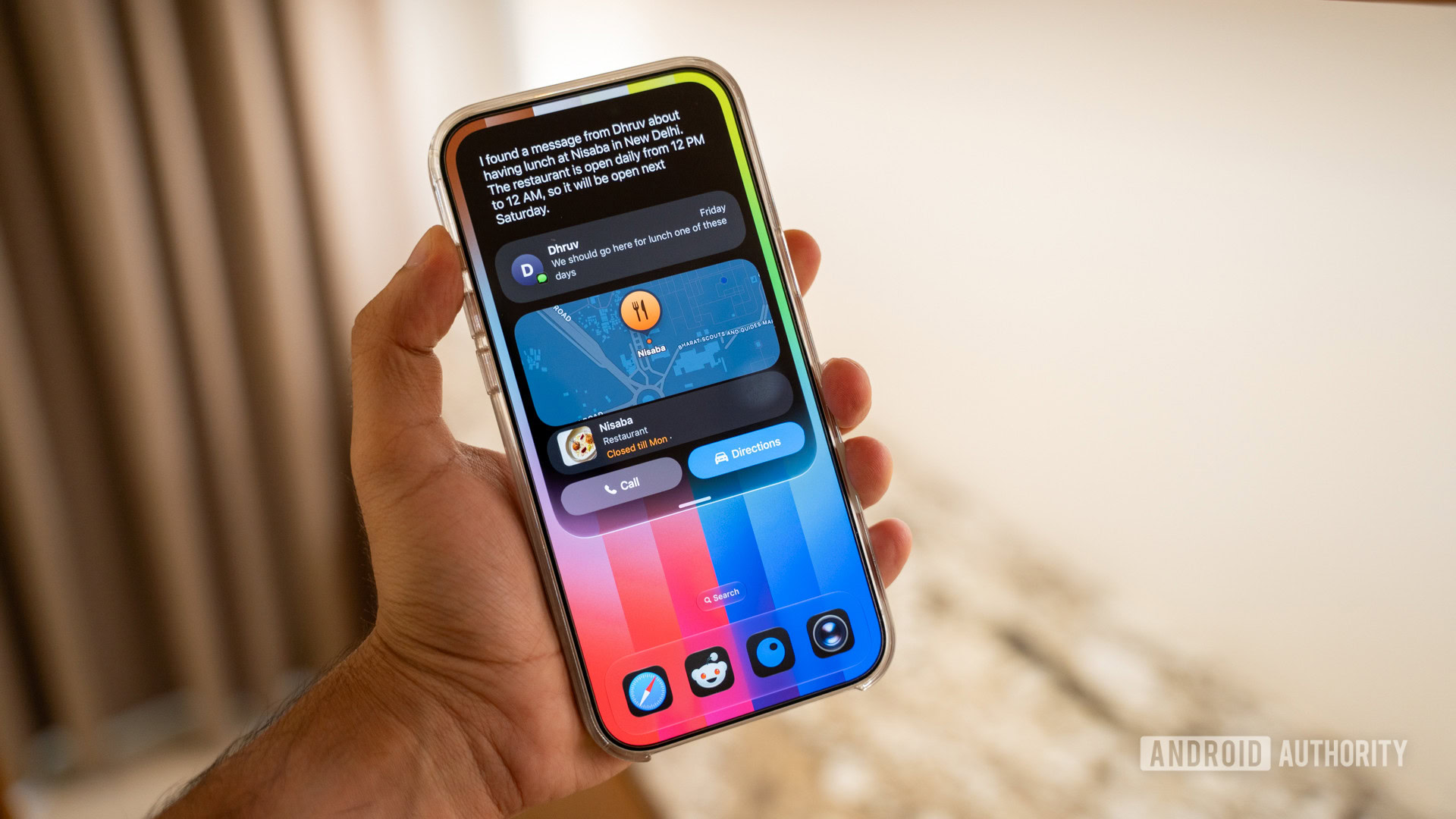 siri ai vs gemini ai New Siri UI on an iPhone running iOS 27.