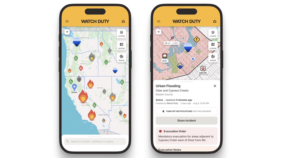 watch duty flood tracking app ui image watch duty flood tracking app ui image