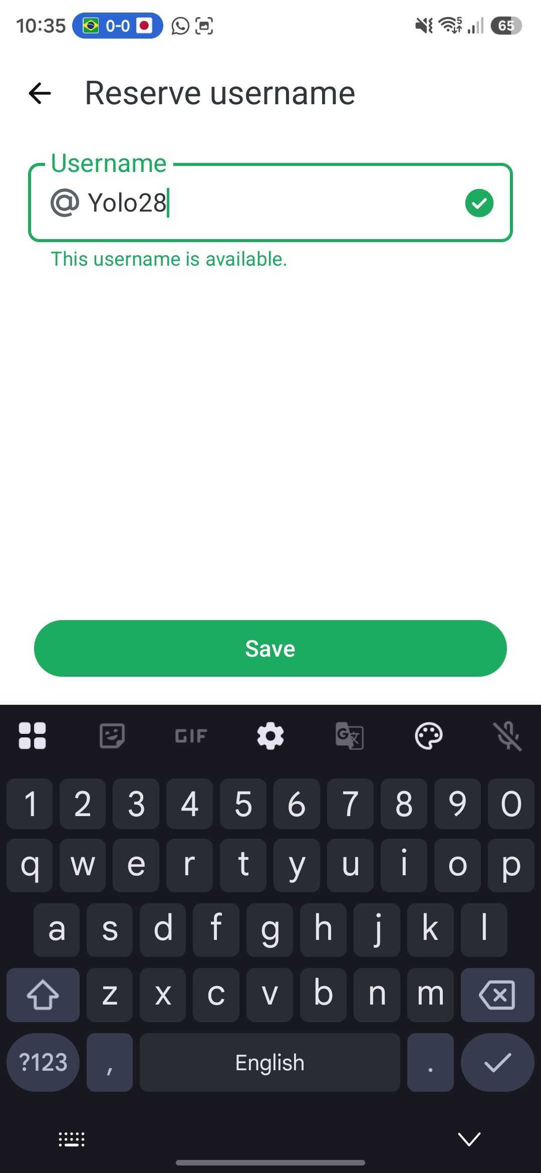 whatsapp create username 3