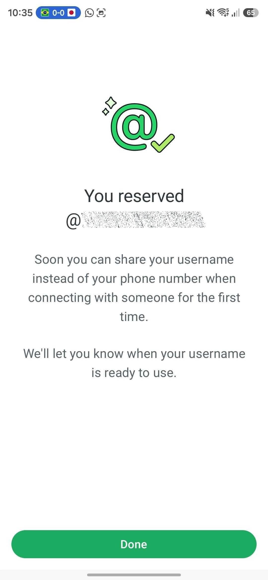 whatsapp create username 4