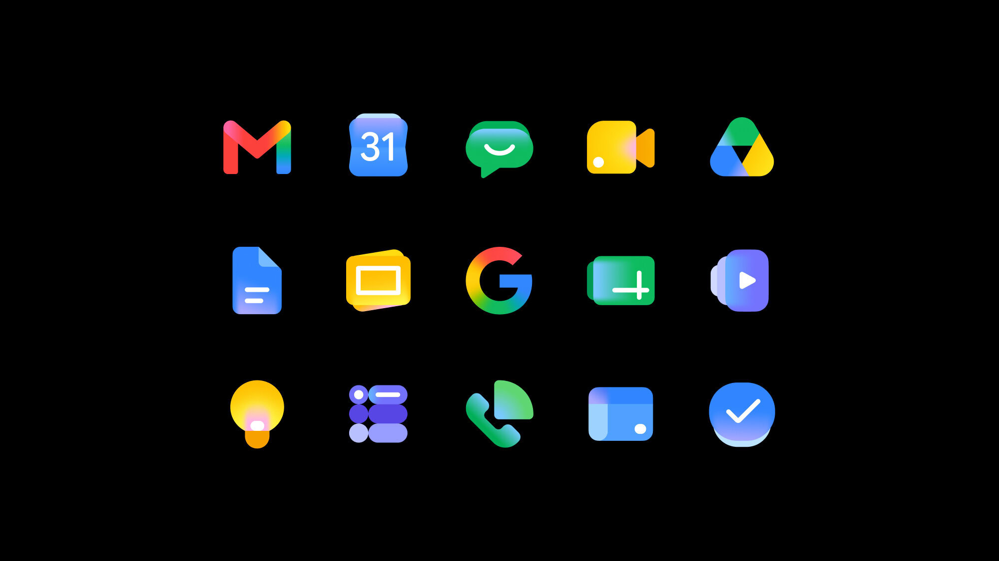 workspace apps redesigned icons