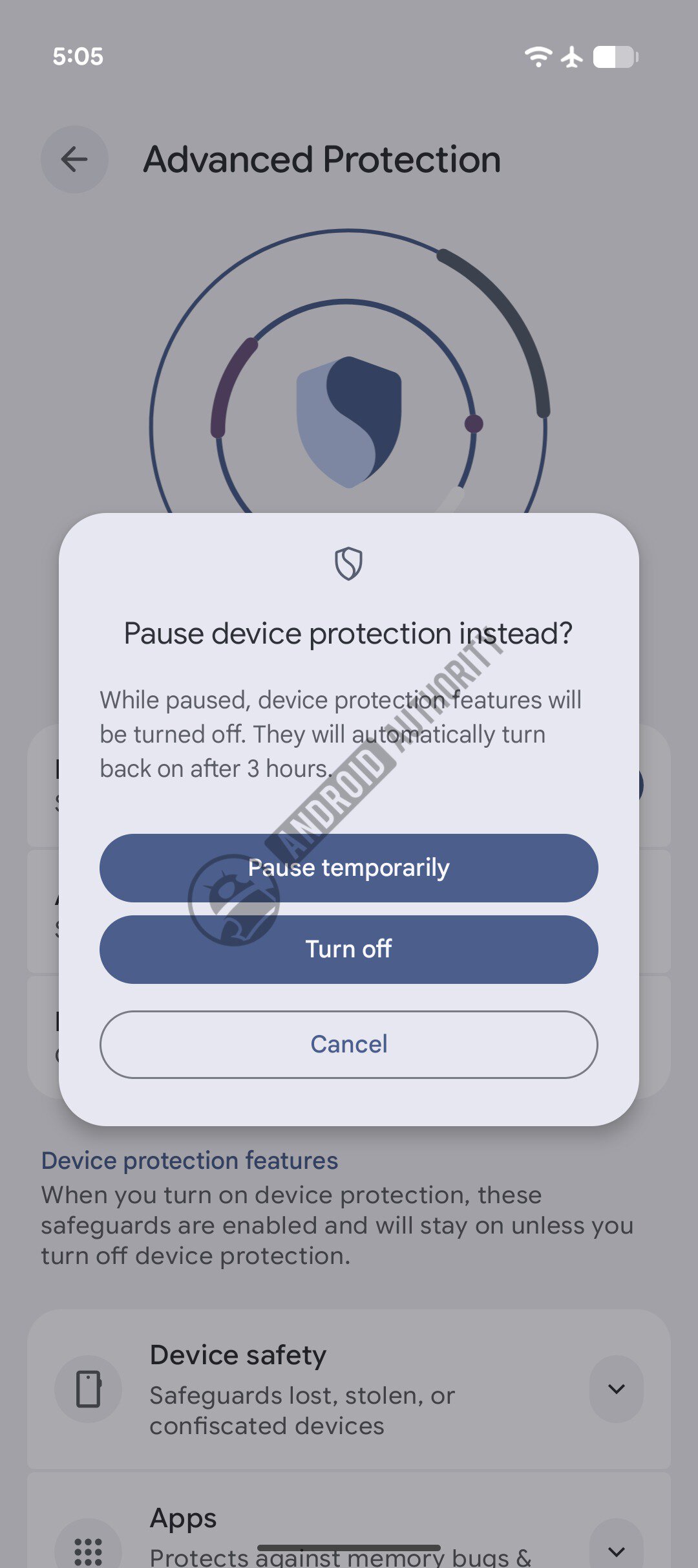 Advanced Protection Pause