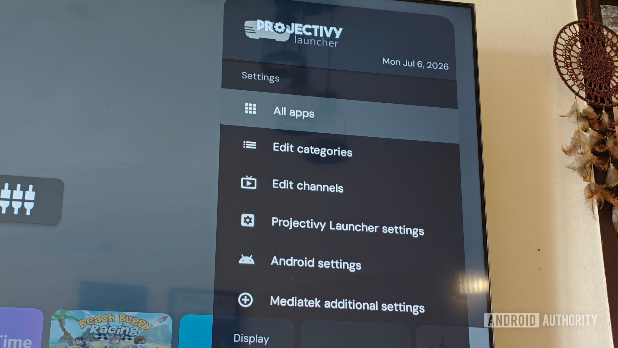 All apps categories on Projectivy launcher