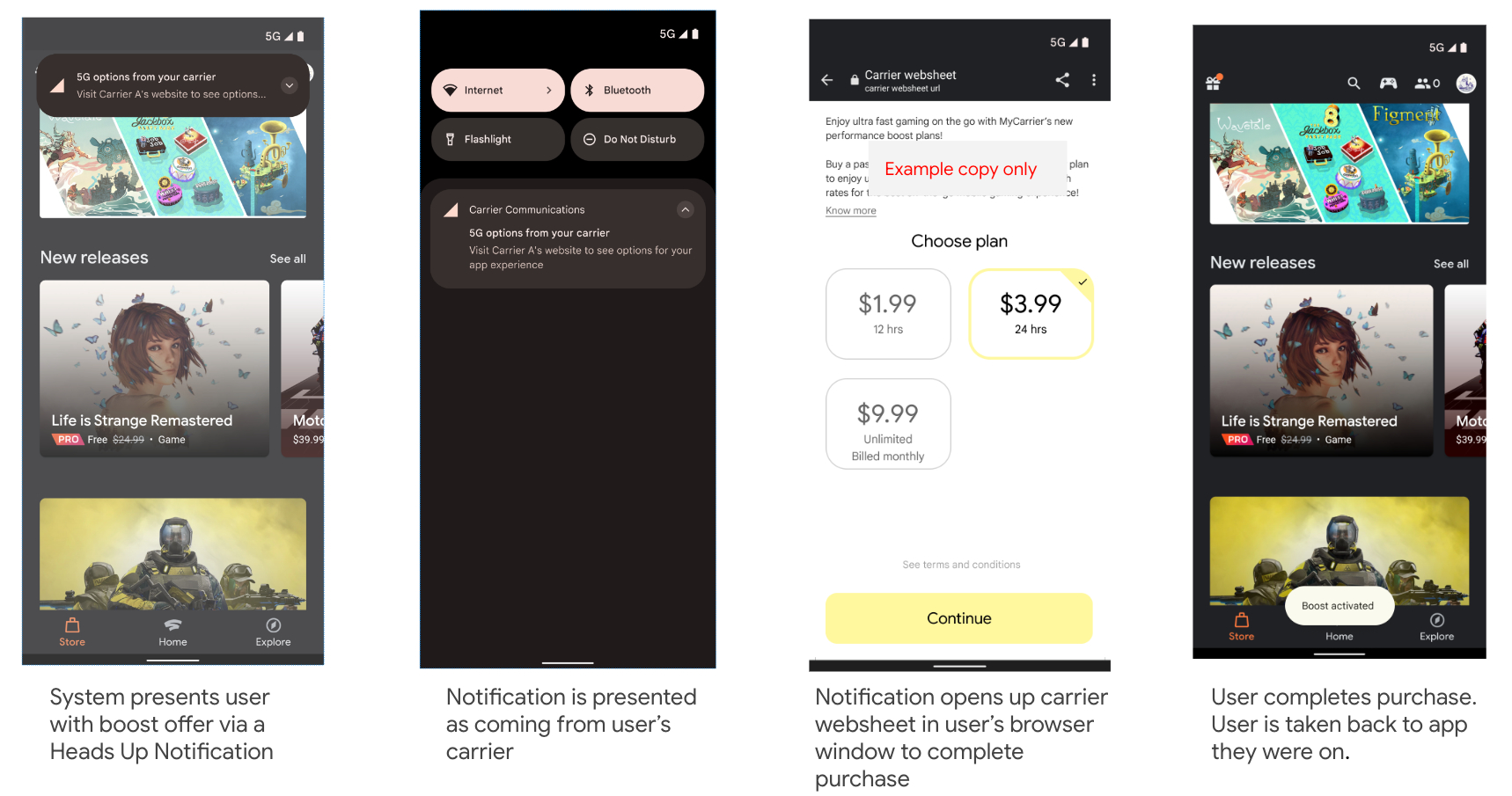 Android 14 5G network slicing upsell ux flow converted Android 14 5G network slicing upsell ux flow converted