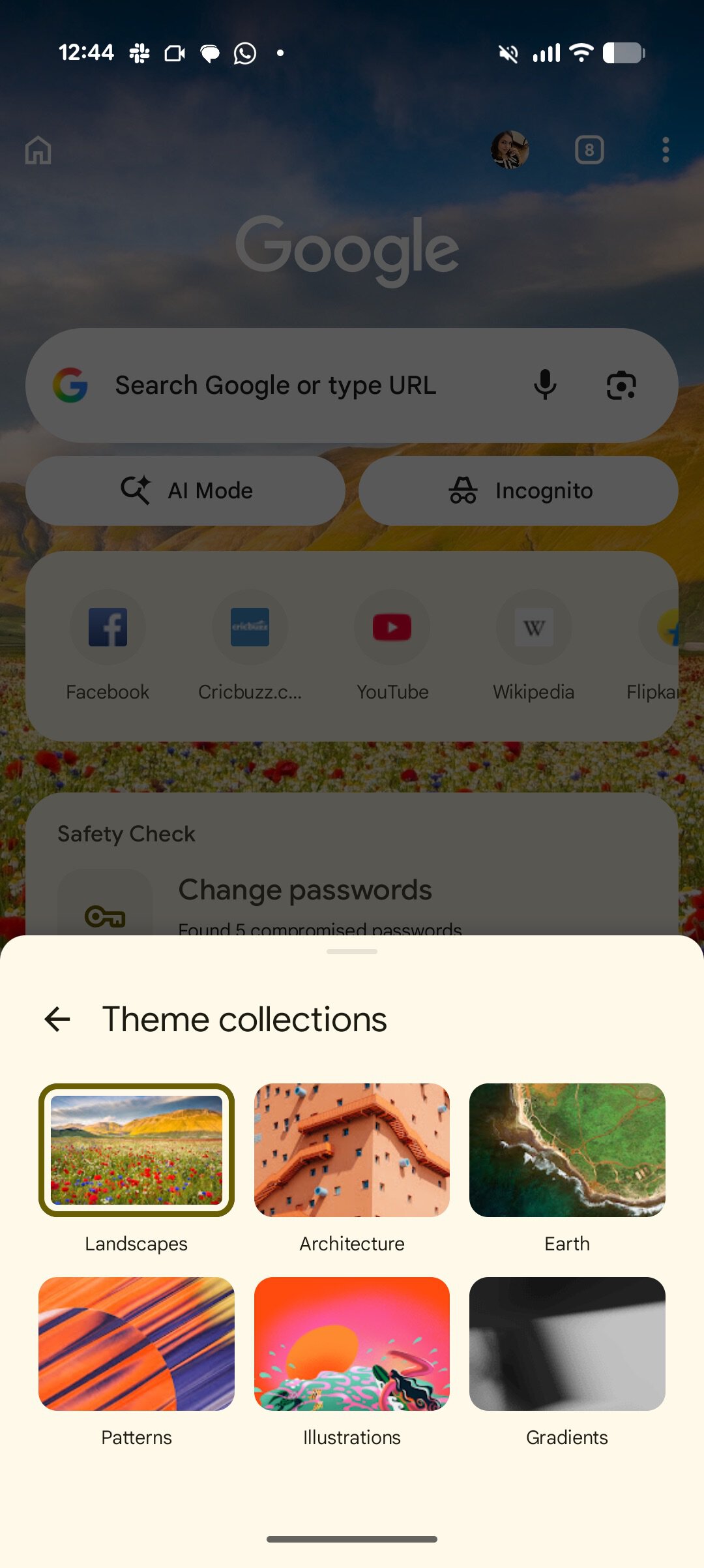 Chrome For Android Appearance 3
