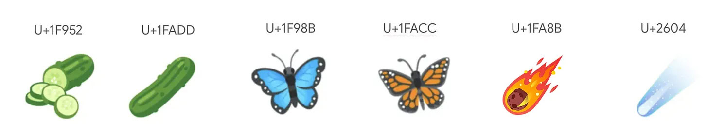 Emoji 18 changes Emoji 18 changes