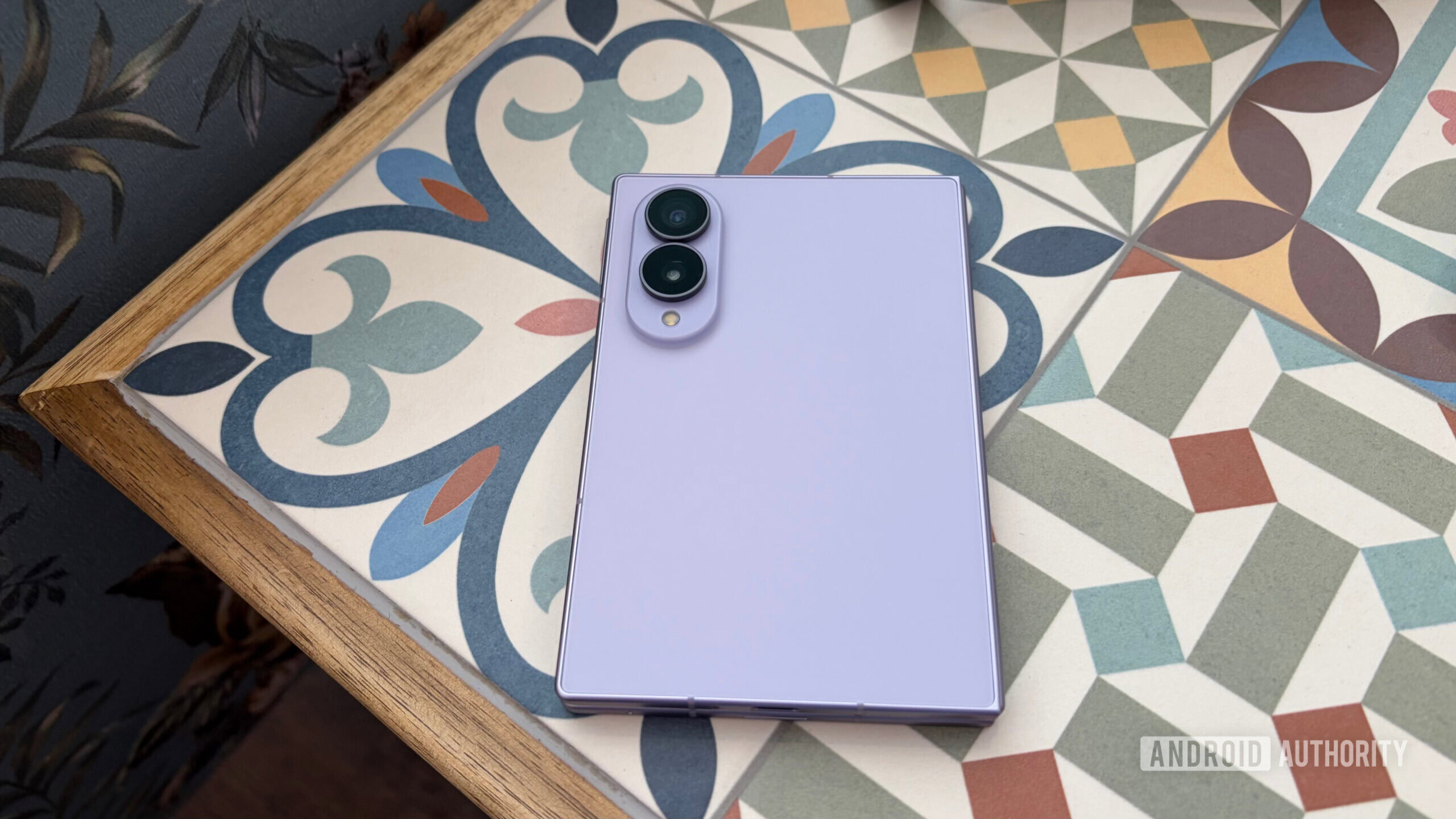 Galaxy Z Fold 8 face down on table