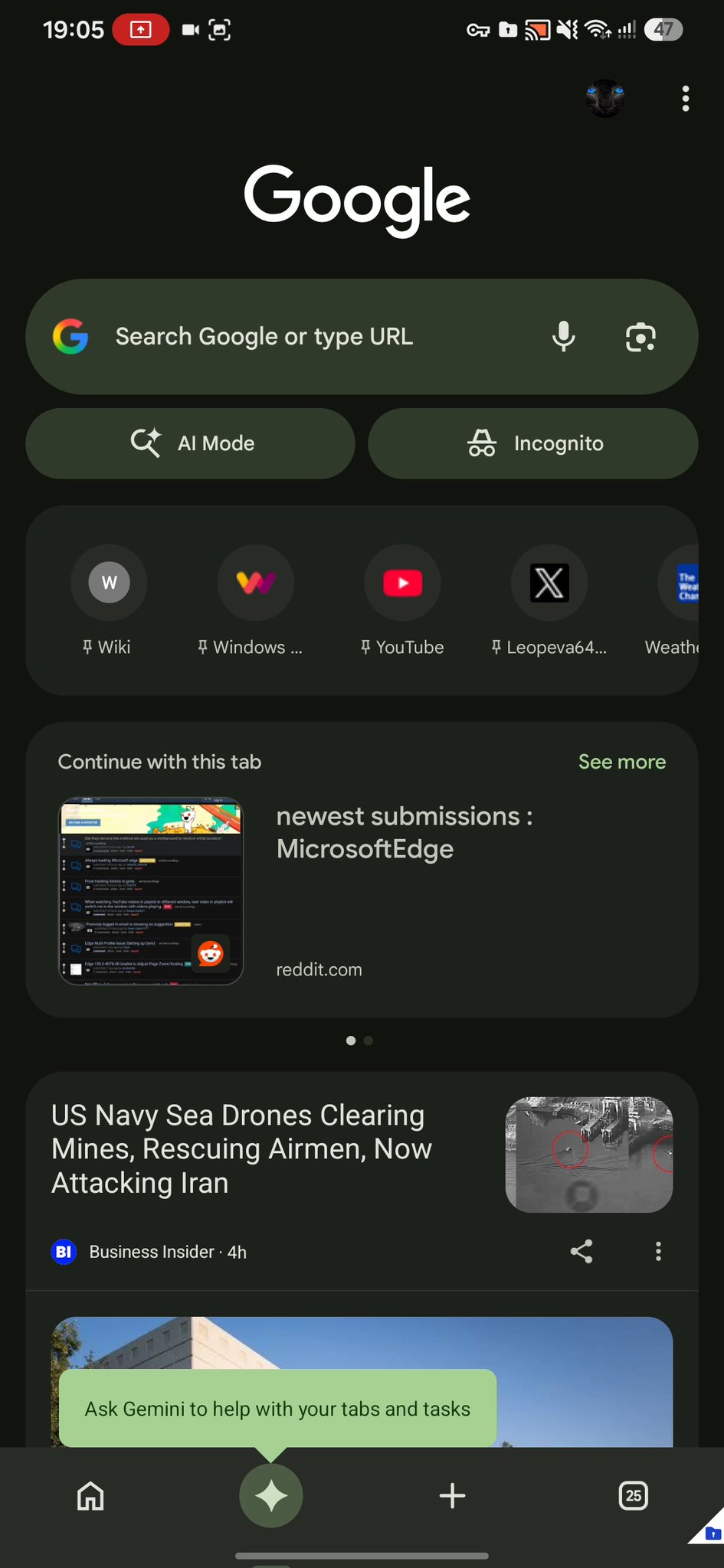 Gemini in Chrome on Android 2