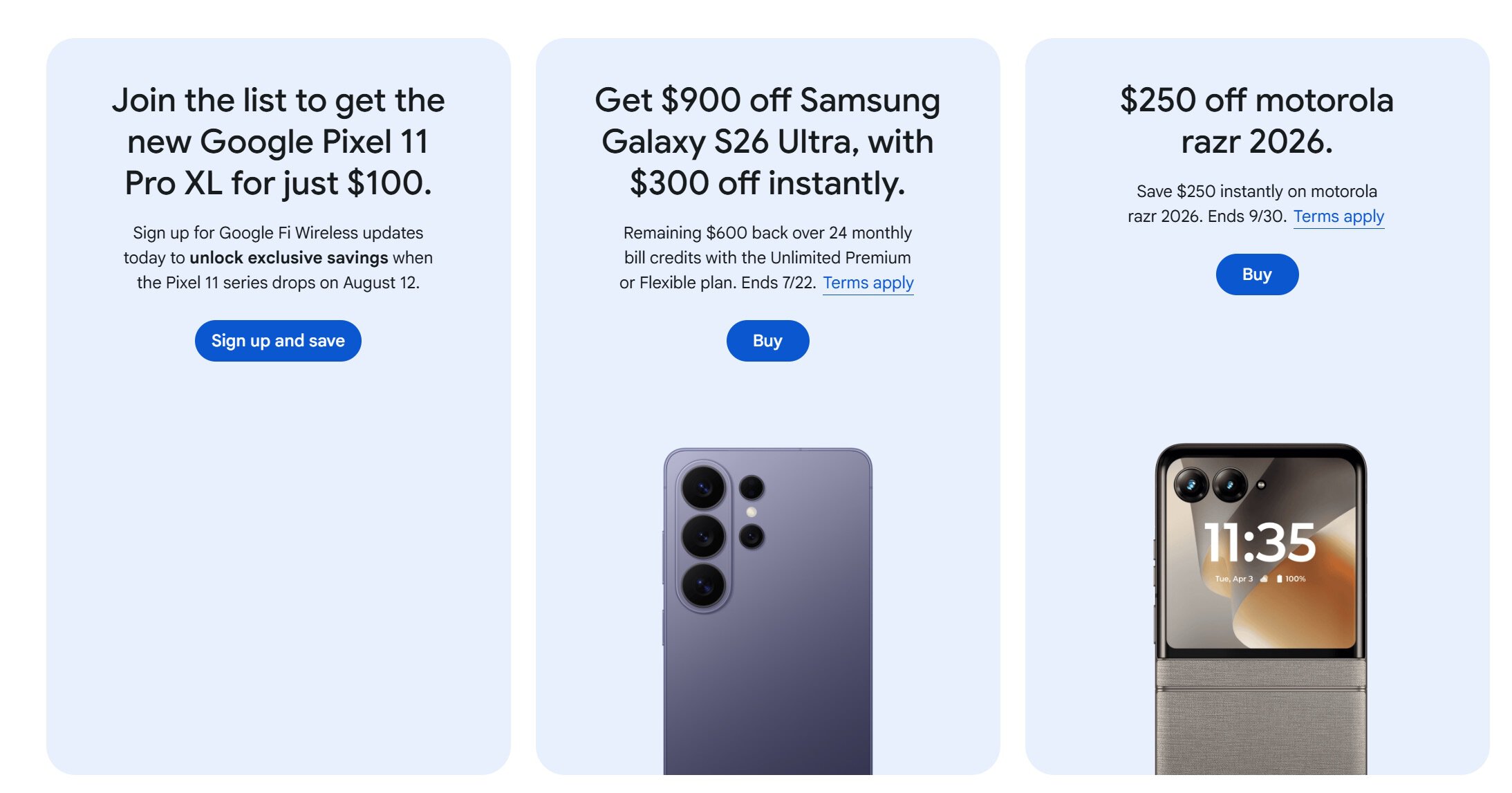 Google Fi Pixel 11 Promo without image Google Fi Pixel 11 Promo without image