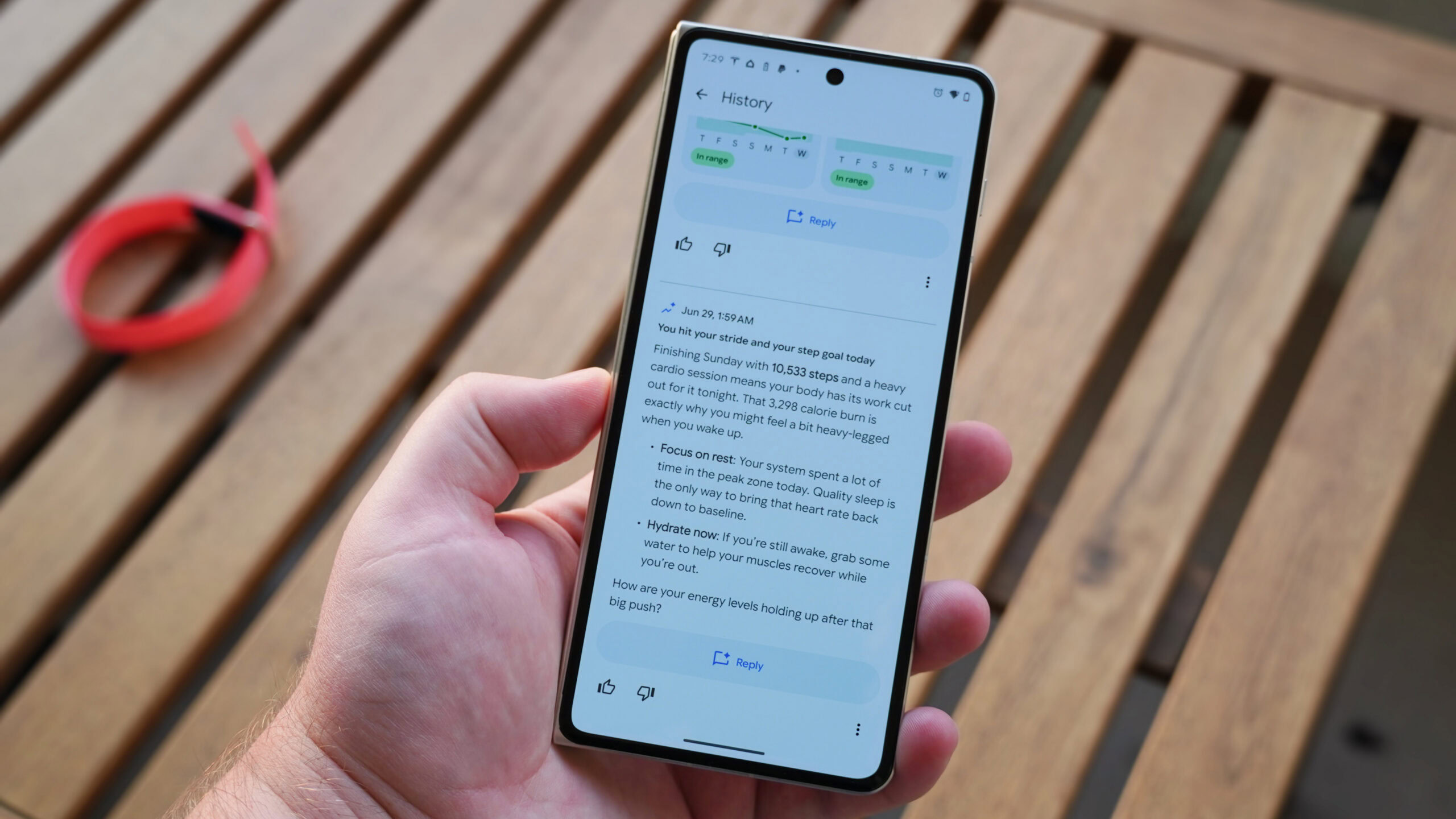 Google Health Premium Coach 6 A Health Coach summary in the Google Health app.