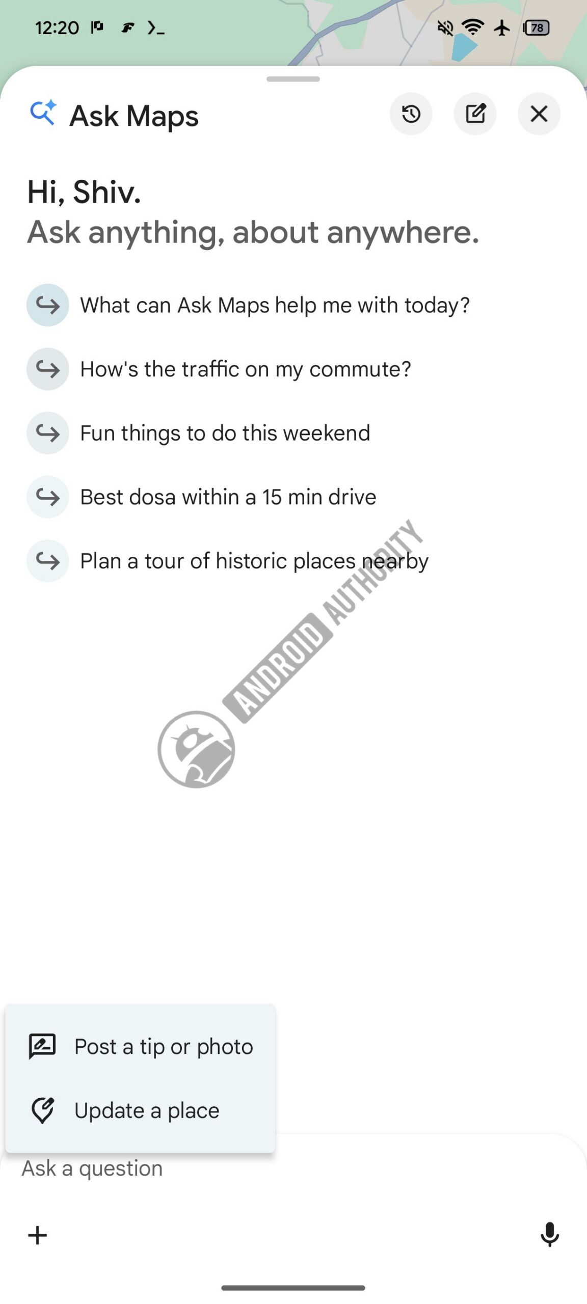 Google Maps Ask Maps Upcoming UI watermarked