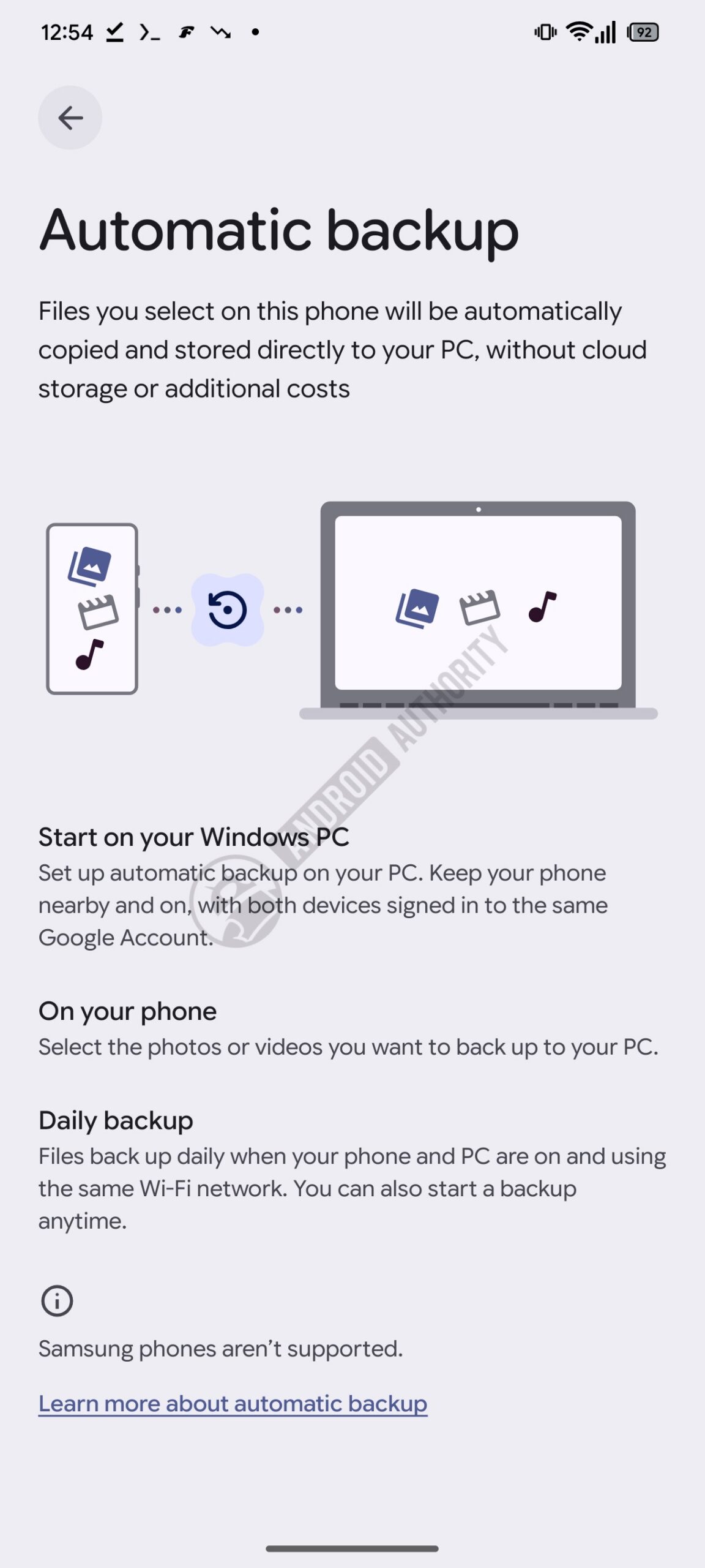 Google PC based automatic backup solution for Android devices Google PC based automatic backup solution for Android devices