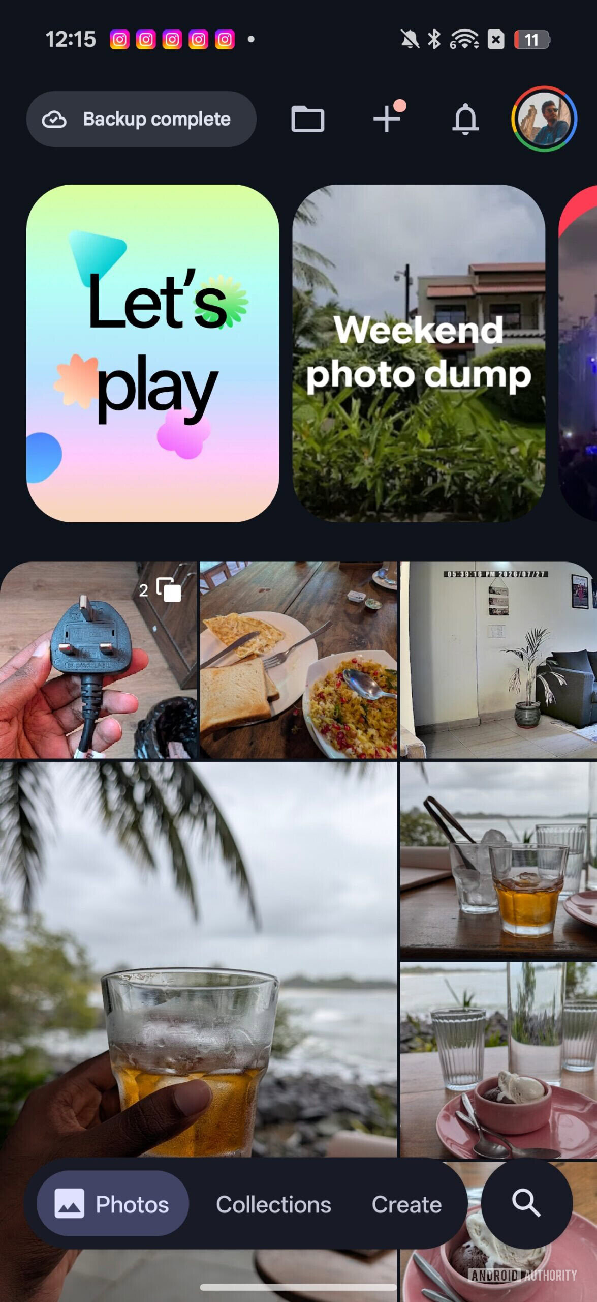 Google Photos app opened on Find X9 Pro